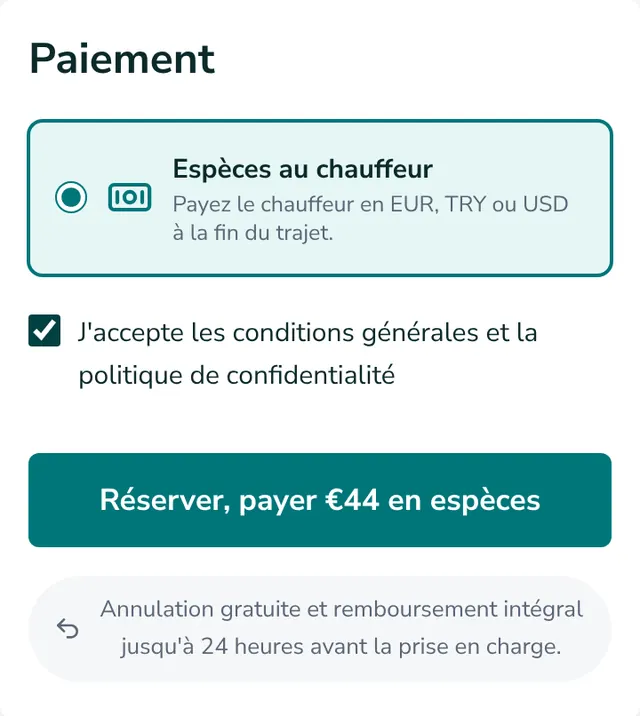 Vérifiez le récapitulatif et envoyez