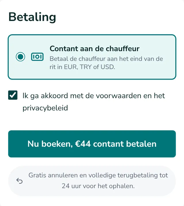 Controleer het overzicht en verstuur